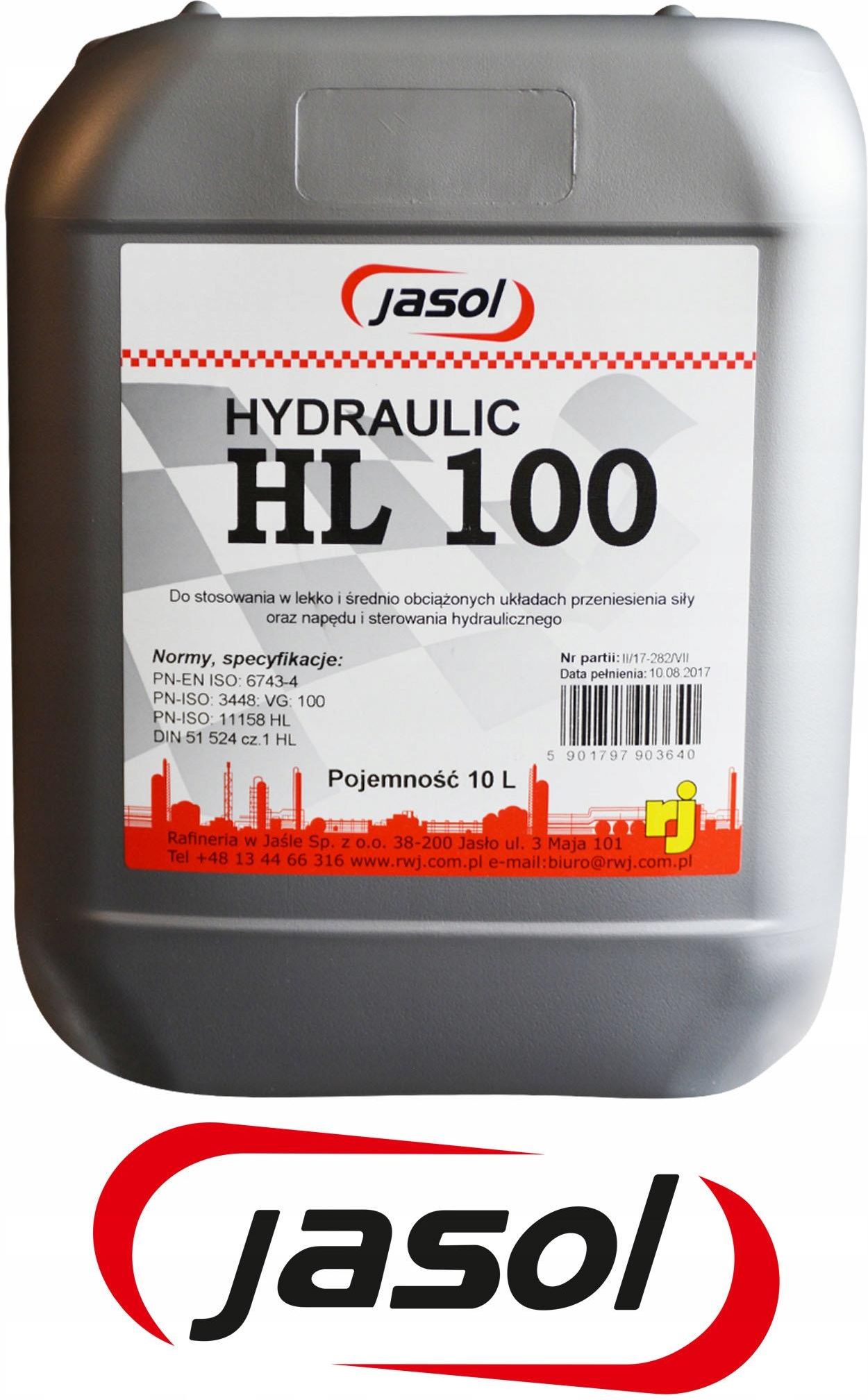 Jasol Olej Hydrauliczny Iso Vg L Opinie I Ceny Na Ceneo Pl