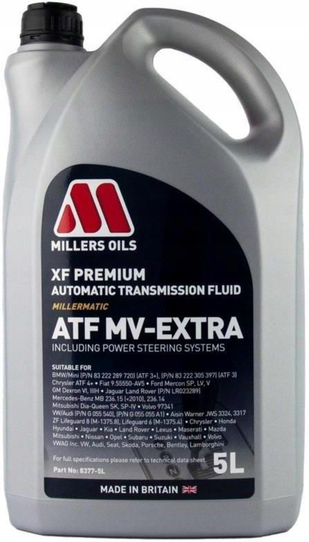 Millers Oils Xf Premium Atf Mv Extra L Millermatic Opinie I Ceny Na