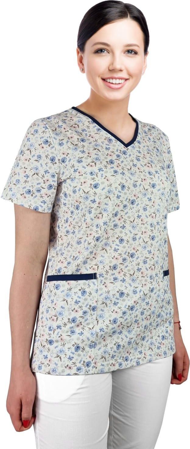 Scrubs Damska Bluza Medyczna Kolekcja Flex Jersey Elastyczna I