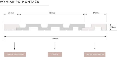 Mardom Decor Lamela Ścienna Dąb Jasny L0202 - zdjęcie 2