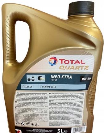 Total Quartz Xtra First 0W20 5l - zdjęcie 2