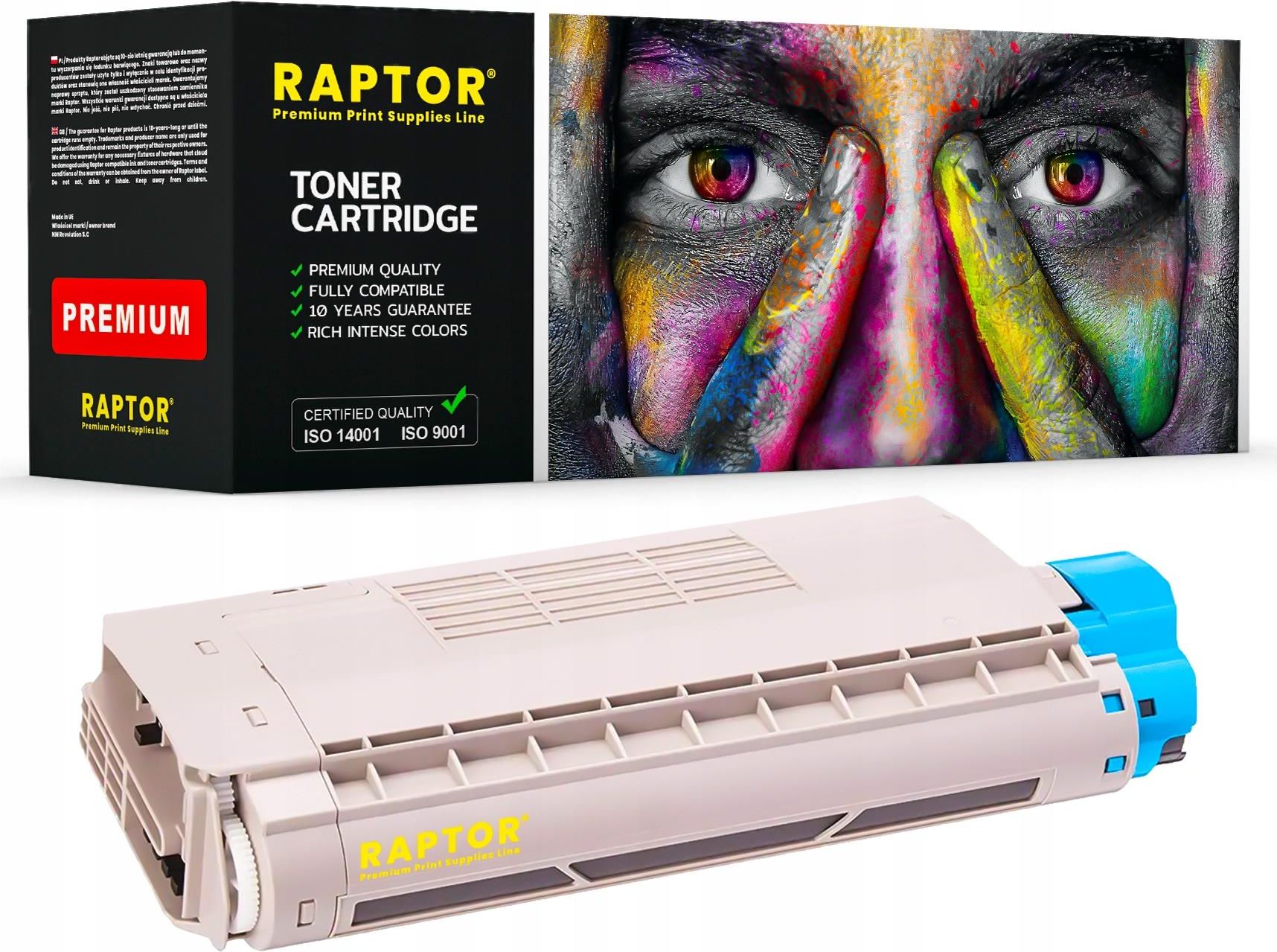 RAPTOR TONER DO OKI C5550 C5550N C5800 C5800DN 43324423 OK5800C1