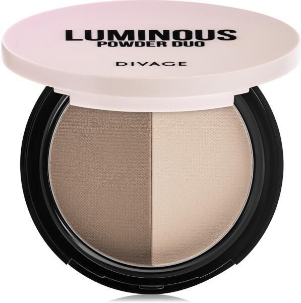 Divage Kompaktowy Puder Dwukolorowy Do Twarzy Luminous Duo Powder 02