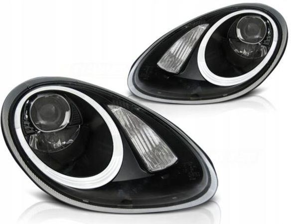 Lampa Przednia Sonar Lampy Porsche Boxster Cayman 987 05 08 Black Xenon