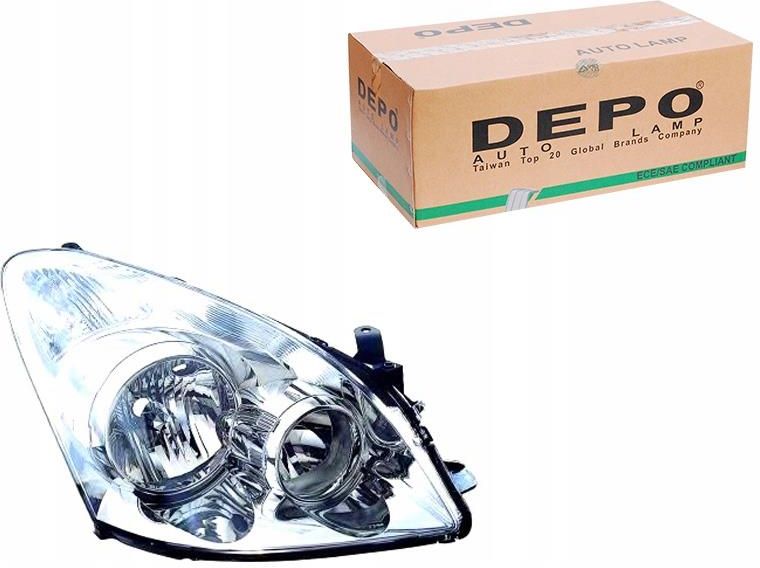 Lampa Przednia Depo Reflektor Lampa Przednia Toyota Corolla Verso