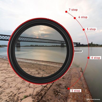 Filtr szary regulowany z polaryzacją Haida PROII VND - CPL (3-7stop) 67mm - zdjęcie 5