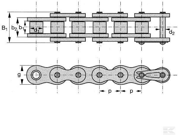 Rexnord Łańcuch Rolkowy Link Belt 16B 1 5Mb Ogniwo 16B1Lb Opinie i