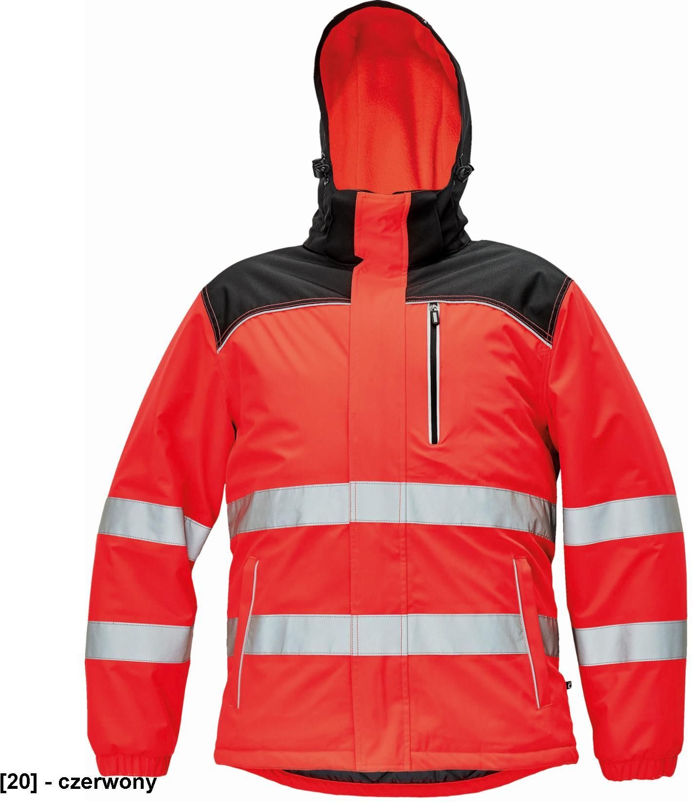 Cerva Knoxfield Hi Vis Kurtka Zimowa Poliester Czerwony Rozm Xs Xl