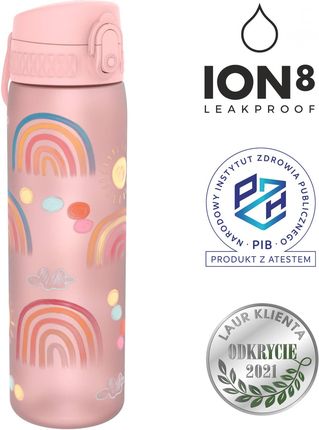 Butelka bidon na wodę dla dzieci ION8 I8RF500PPRAINB 500 ml tęcza - zdjęcie 3