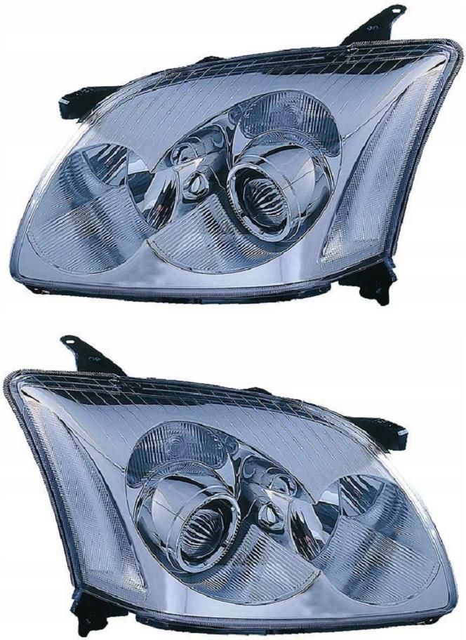 Lampa Przednia Loro Reflektory Lampy Toyota Avensis T25 Komplet 03 06