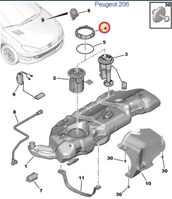 Metalcaucho Nakrętka Pompy Paliwa Citroen C2 C3 C4 C5 C6 3877 Opinie