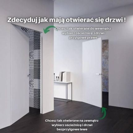 Dre Drzwi Ukryte Sara Eco 2 Przylgowe 60L Wc - zdjęcie 6