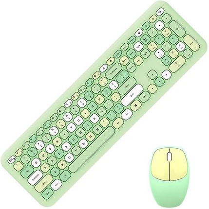 Zestaw klawiatura + mysz MOFII 666 zielony (34321) - zdjęcie 2