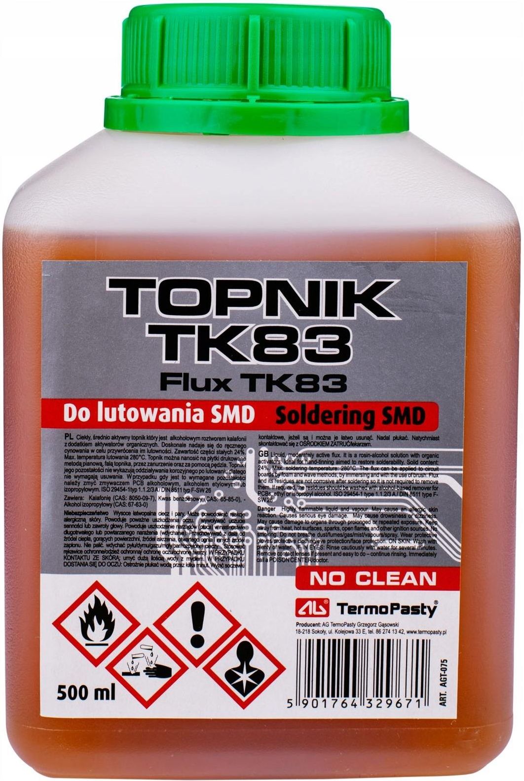 Ag Termopasty Ag Topnik Tk Alkoholowy C Ml L Artagt