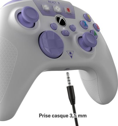 Turtle Beach REACT-R Xbox One/Series, PC (TBS-0732-02) Biały/Purpurowy - zdjęcie 4