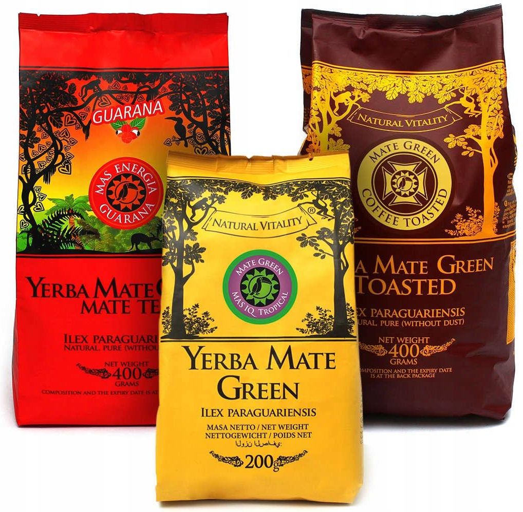 Mate Green Yerba Mas Iq Guarana Energia Mix1Kg Ceny I Opinie Ceneo Pl