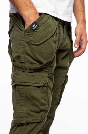 Spodnie Alpha Industries Utility 128202 142 - Oliwkowe - zdjęcie 3