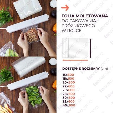 Lavac.Pro 25x30cm worki moletowane do pakowania próżniowego - zdjęcie 2