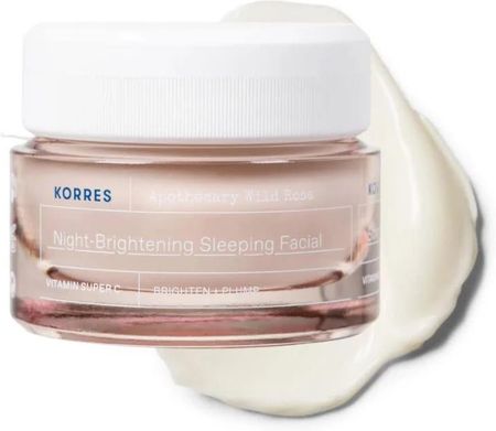 Krem Korres Apothecary Wild Rose Nachtcreme Für Strahlenden Teint na noc 40ml - zdjęcie 4