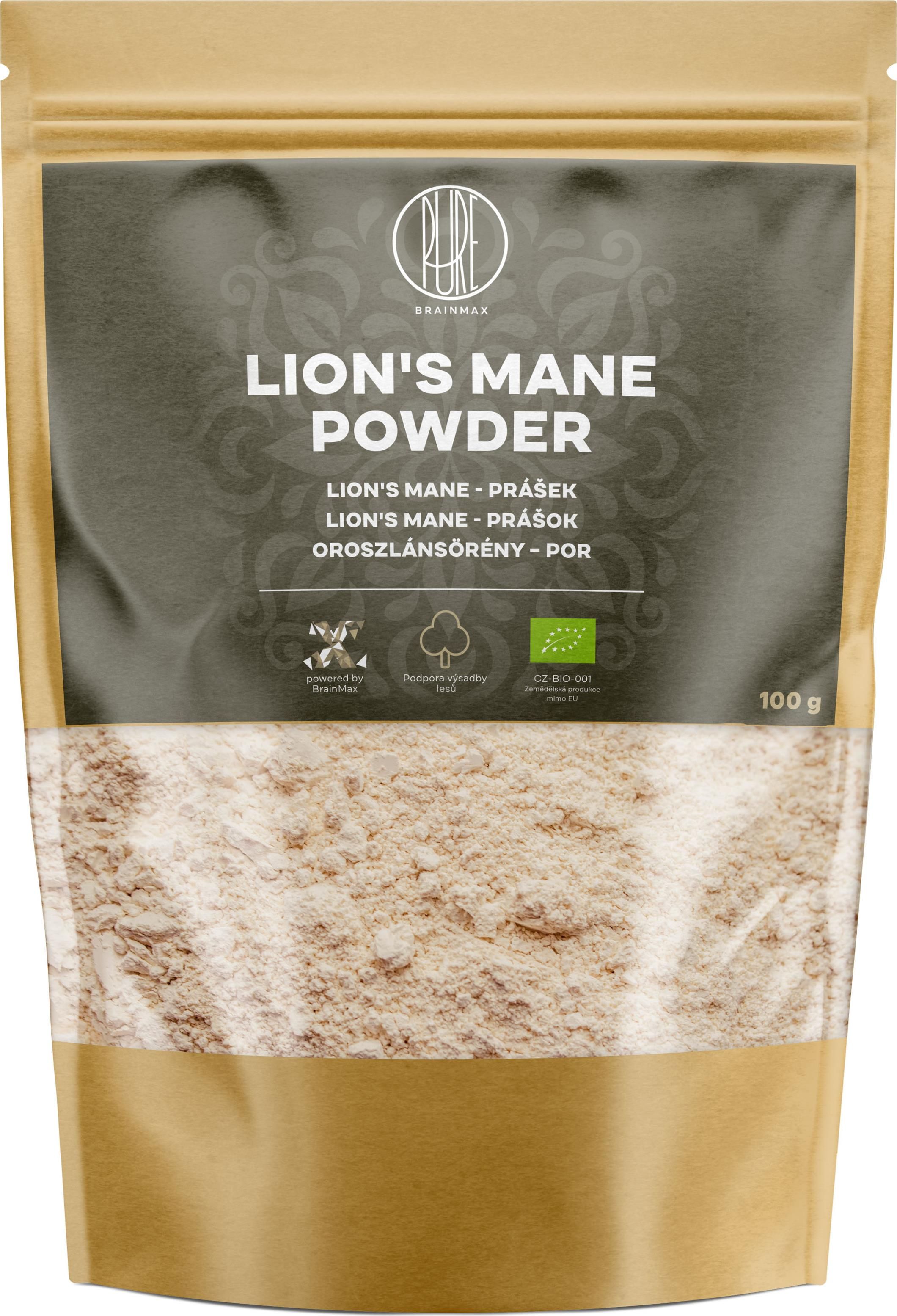 Brainmax Pure Lion S Mane Hericium Proszek Bio G Ceny I Opinie