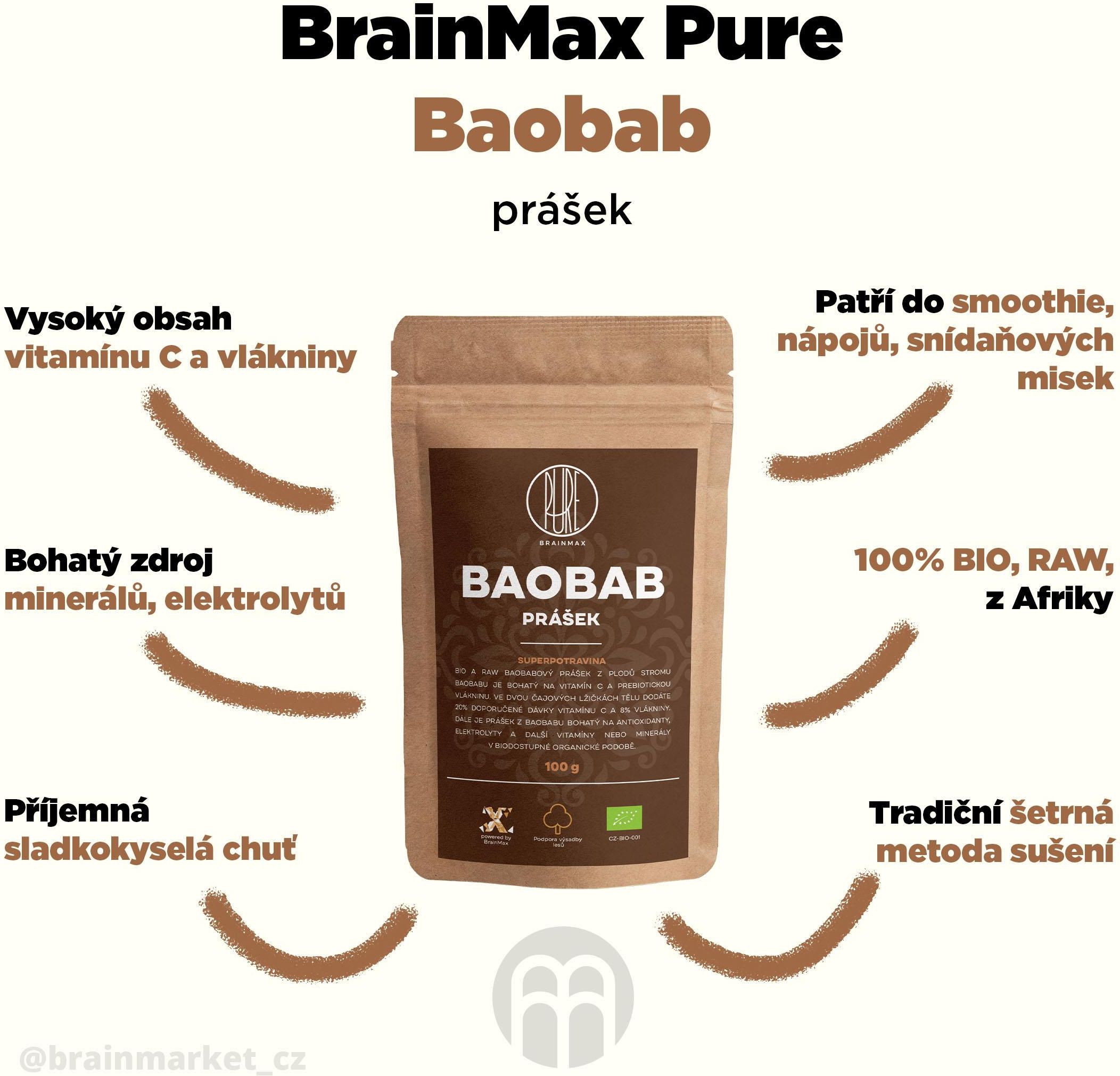 Brainmax Pure Baobab Bio Proszek G Ceny I Opinie Ceneo Pl