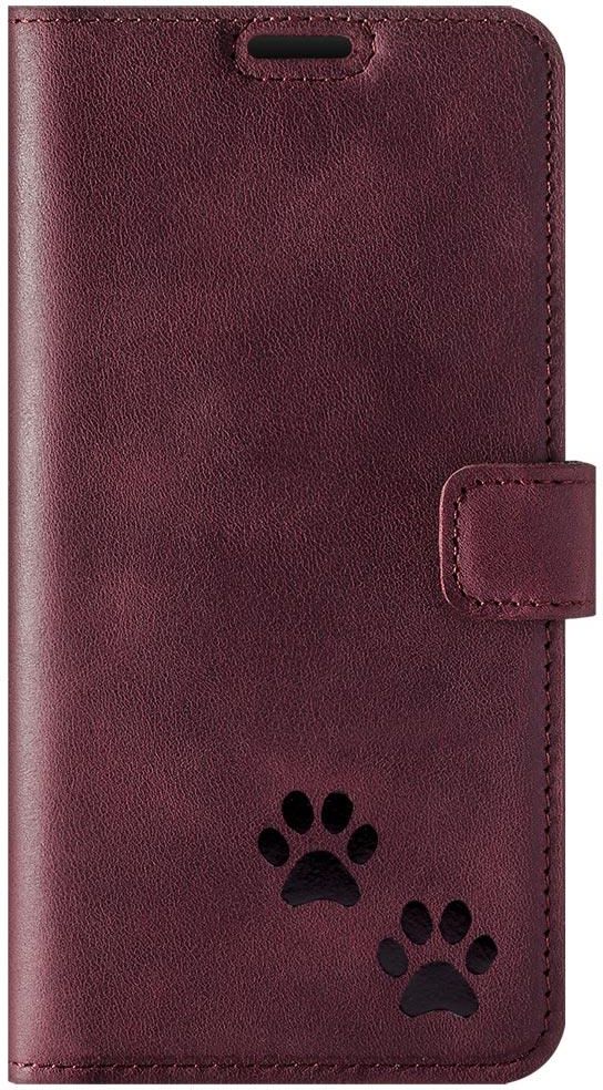 Etui na telefon Surazo ze skóry naturalnej Wallet case Burgundowe