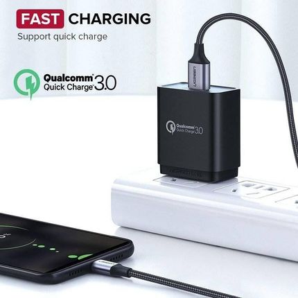 Kabel micro USB UGREEN QC 3.0 2.4A 1m (biały) (6957303861514) - zdjęcie 2