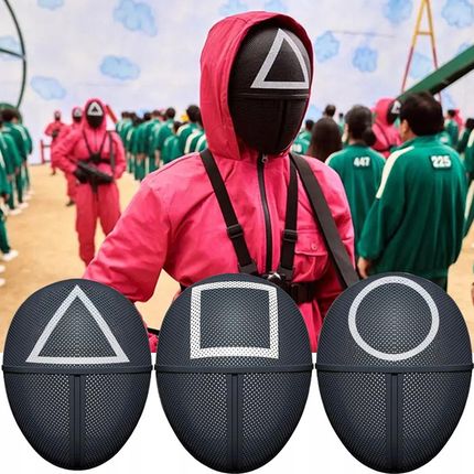 Korbi Przebranie Squid Game Strażnik Czerwony Strój Xxl (Squidgamekostiumxxl) - zdjęcie 5