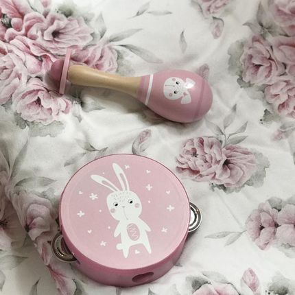 Adam Toys Instrumenty Edukacyjne Dla Dzieci Marakas Tamburyn - zdjęcie 3