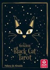 Agm-Urania Golden Black Cat Tarot High quality slip lid box with gold foil (wersja niemiecka)