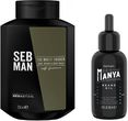 Kemon Hair Manya Beard Oil and The Multi-Tasker | Zestaw: olejek do brody 100ml + szampon 3 w 1 do włosów, zarostu i ciała 250ml