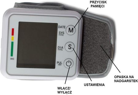 VERK Ciśnieniomierz nadgarstkowy elektroniczny lcd - zdjęcie 6