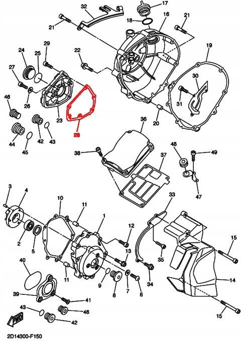 Cz Ci Motocyklowe R Parts Uszczelka Pokrywy Pompy Oleju Yamaha Fz Fz