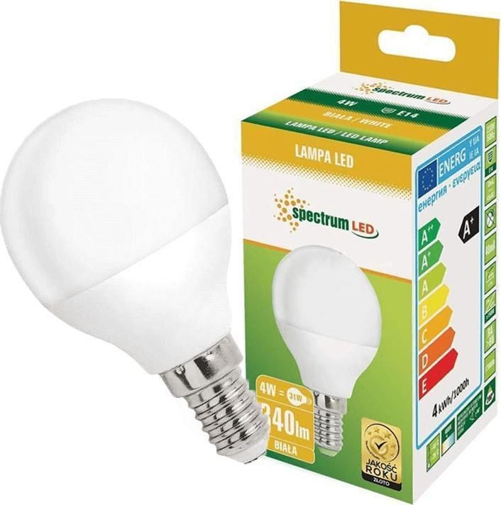 Spectrum Led Żarówka kulka E14 230V 4W neutral NW WOJ14504 Opinie i