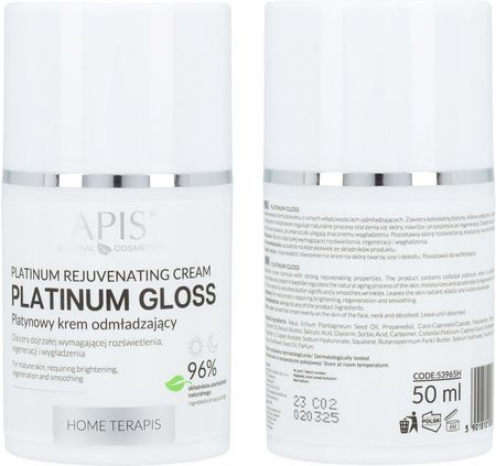 Krem Apis Platinum Gloss Platynowy odmładzający 50 na dzień 50ml - zdjęcie 5