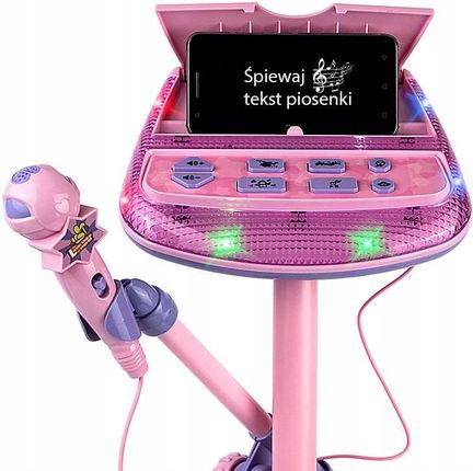 Aig ZESTAW DO KARAOKE DLA DZIECI MIKROFON STATYW MP3 - zdjęcie 4
