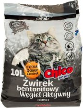 Chico Żwirek Bentonitowy Compact Węgiel Aktywny 10L CH1808 Ceny i