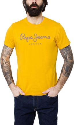 T-shirt męski SlimFit Pepe Jeans Sail żółty - M - zdjęcie 3