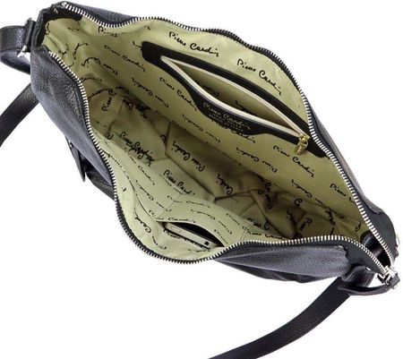 Damska Torebka Skórzana Pierre Cardin 55039 TSC DOLLARO czarny - zdjęcie 2
