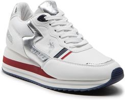 Sneakersy U S POLO ASSN Sylvi001E SYLVI001W BYT2 Whi Sil01 Ceny I