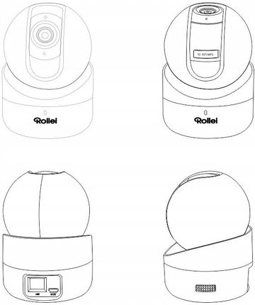 Rollei Kamera Wewnętrzna Wifi Obrotowa Full Hd Do Domu (550) - zdjęcie 6