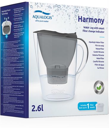 Dzbanek filtrujący Aqualogis Harmony 2,6L Grafitowy - zdjęcie 2