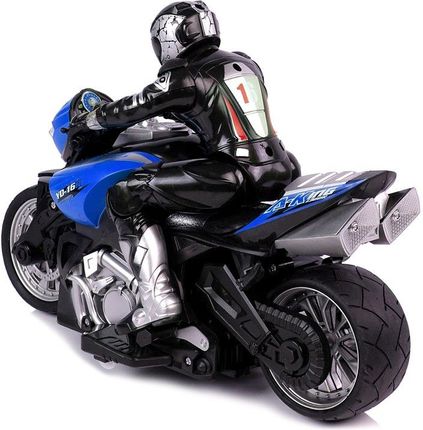 Leantoys Motor Sportowy R/C 2.4G Zasięg 35 M 1:10 Niebieski - zdjęcie 3