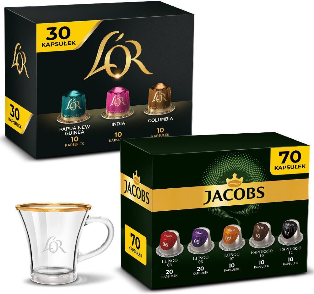 Kapsułki do ekspresów Jacobs Kapsułki Jacobsl Or Komz Nespresso 100Szt