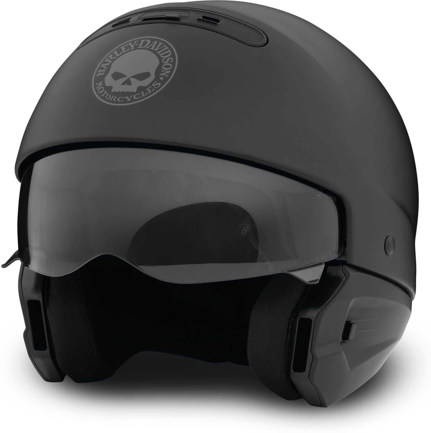 Kask Motocyklowy Scorpion Harley Davidson 2W1 Willie G Matte Black L