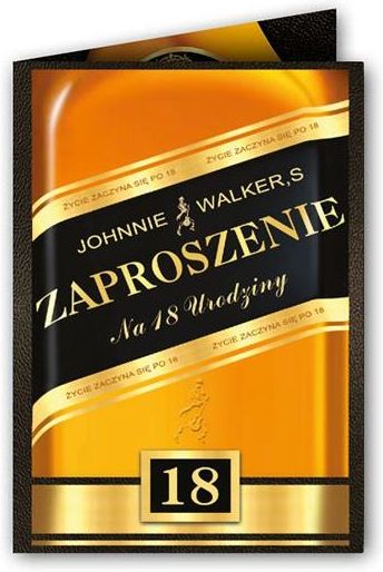 Zaproszenia Na Urodziny Whisky Johnnie Szt Ceny I