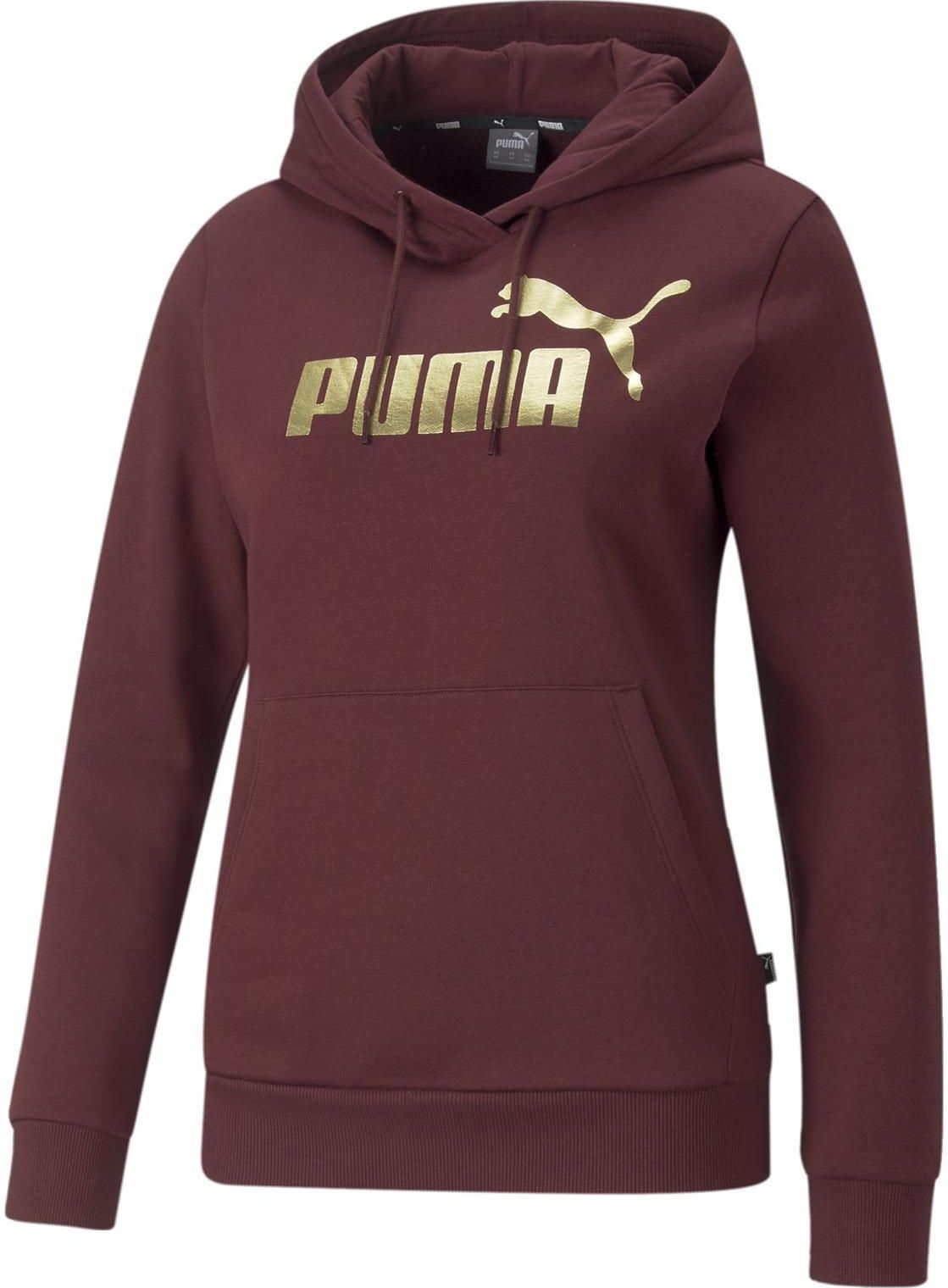 Bluza Z Kapturem Damska Puma ESS METTALIC LOGO FL Borodowa 84995842