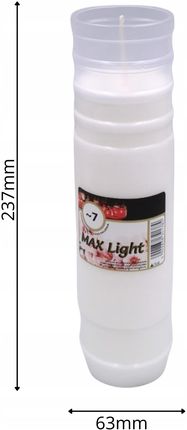Wkłady Do Zniczy Parafinowe Max Light 7Dni 16szt. - zdjęcie 3