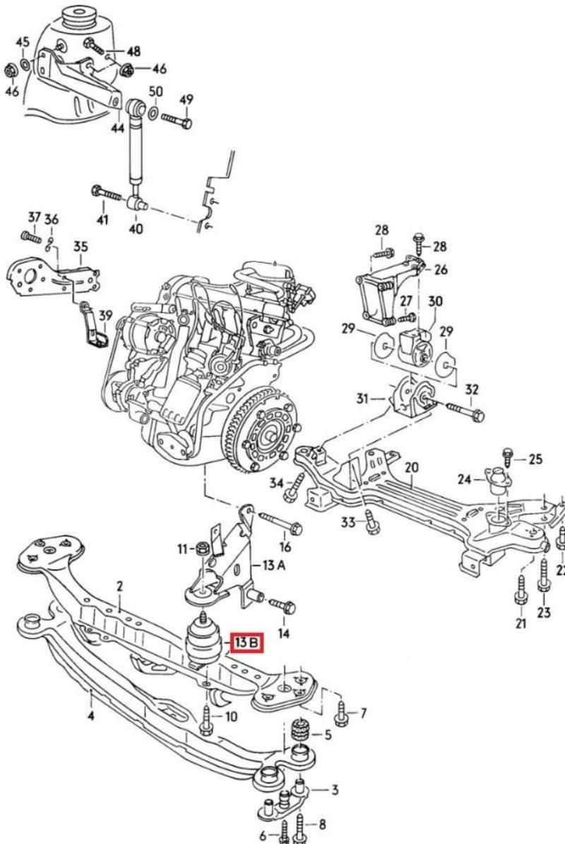 Zawieszenie Silnika Febi Bilstein Apa Poduszka Silnika Seat Toledo Vw