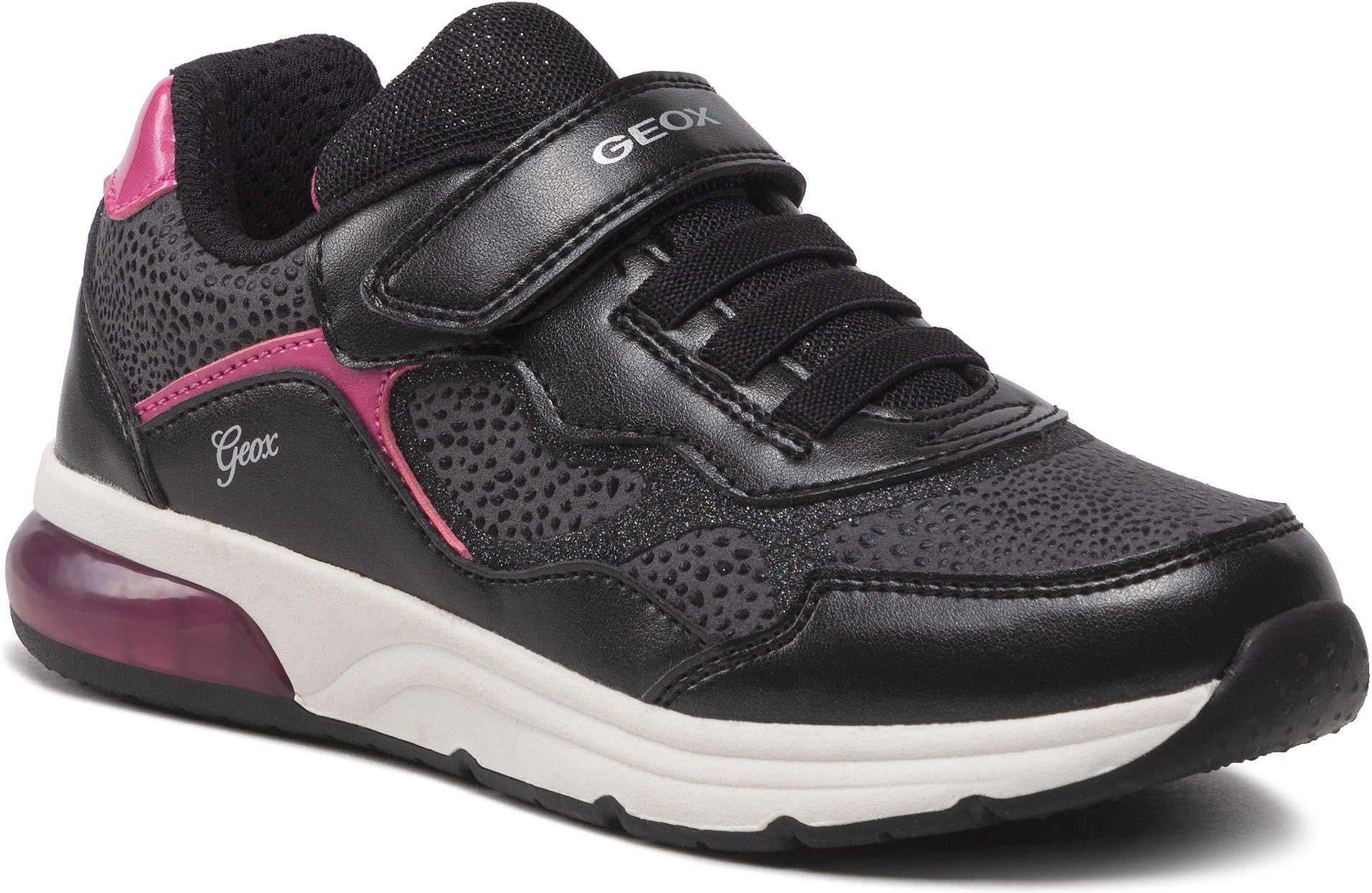 Sneakersy Geox J Spaceclub G C J Vc Nfdh C D Black Fuchsia